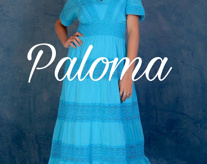 SALE ! Bohemian Maxi Dresses with lace details