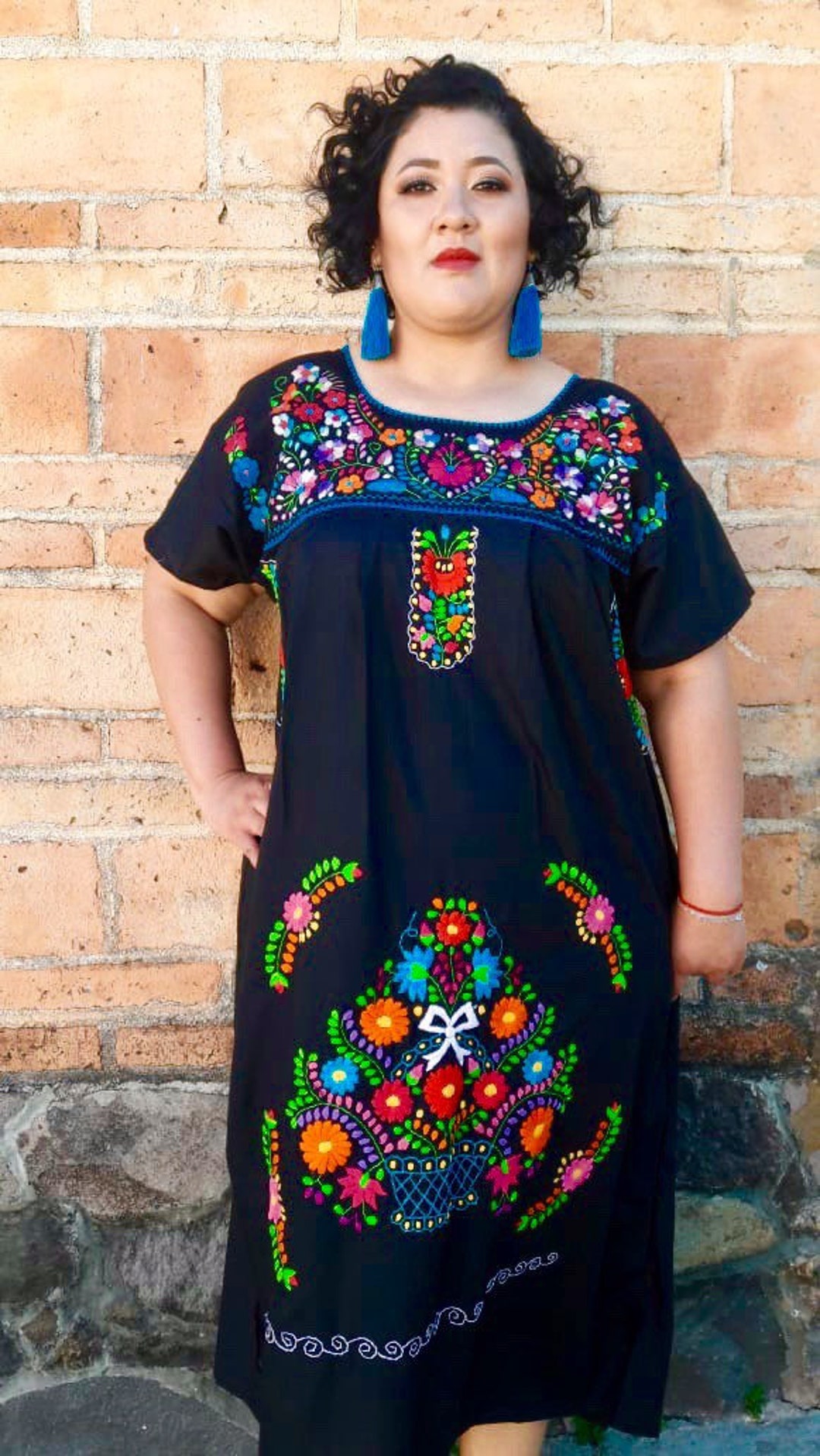 Tallas S-M-L-XL-2XL-3XL 4XL-5XL Vestidos largos mexicanos - Etsy España Tallas S-M-L-XL-2XL-3XL 4XL-5XL Vestidos largos mexicanos - Etsy España