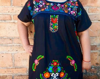 Embroidered Plus Size Mexican Dress ...