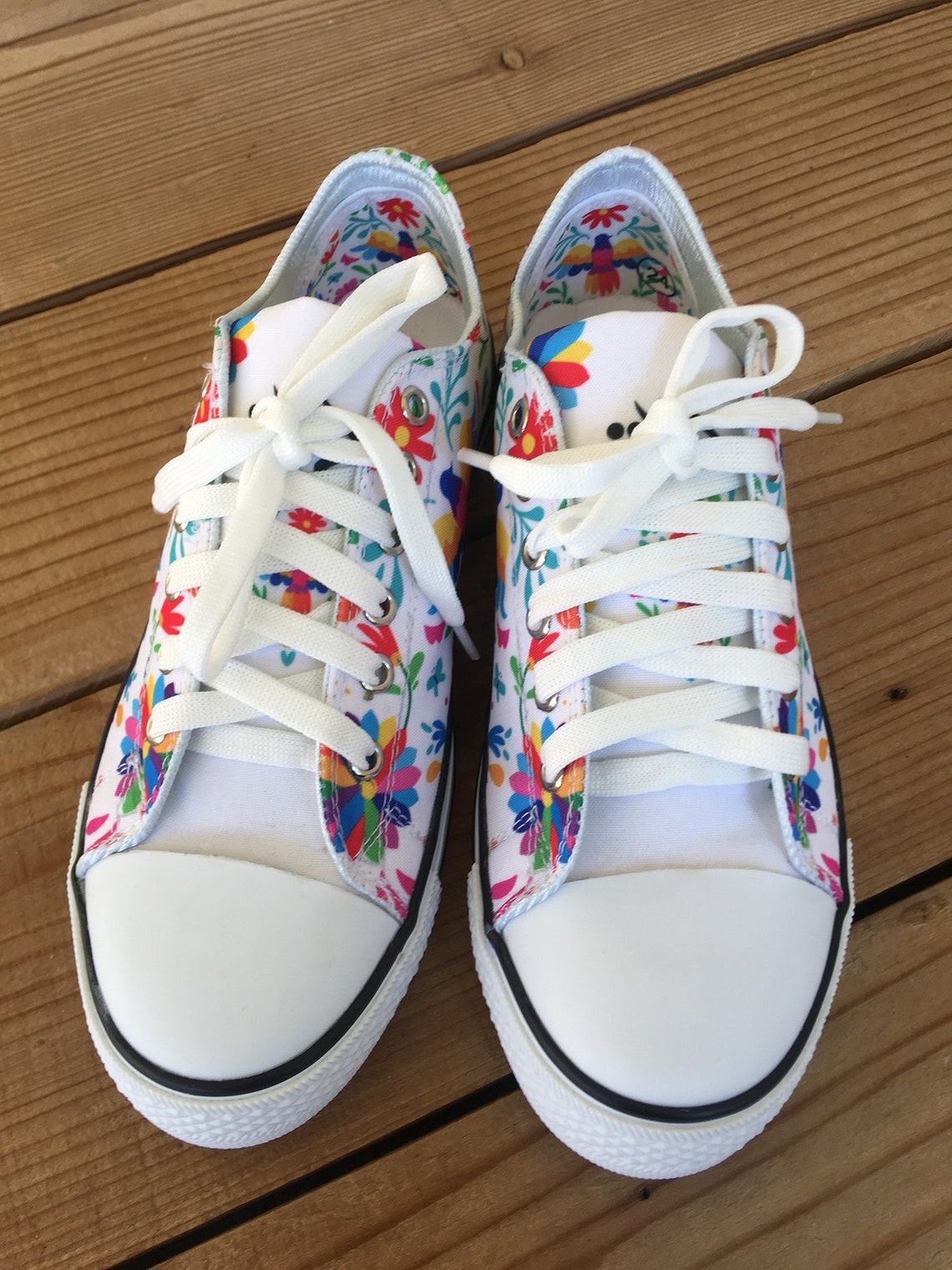 Women Sneakers Mexican style Sneakers Women Shoes Printed | Etsy