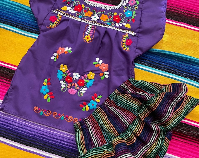 Size 0-1-2 years old baby and toddler Mexican outfits