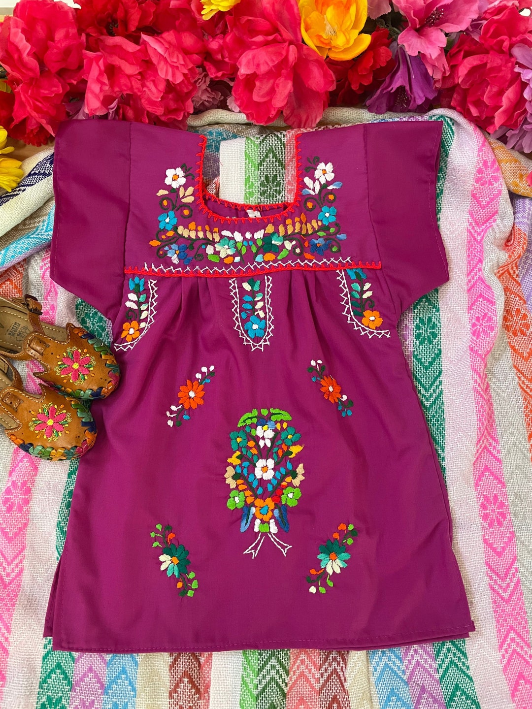 ALL SIZES Babies Toddlers and Girls Mexican Dresses Hand - Etsy