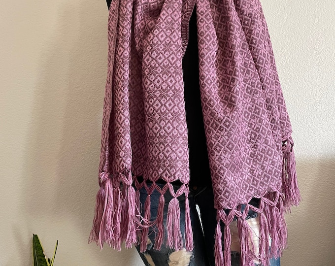 Scarf - Wrap - Shawl- Mexican Rebozo hand made ONE SIZE more colors available