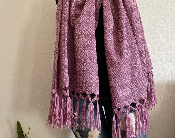 Scarf - Wrap - Shawl- Mexican Rebozo hand made ONE SIZE more colors available