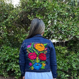 Jeans Jackets Mexican Embroidered Denim Jackets