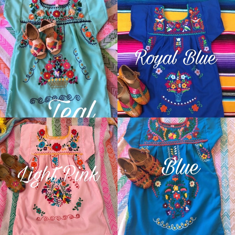 Kids dresses Baby-Toddler-Girl Mexican Dresses image 4