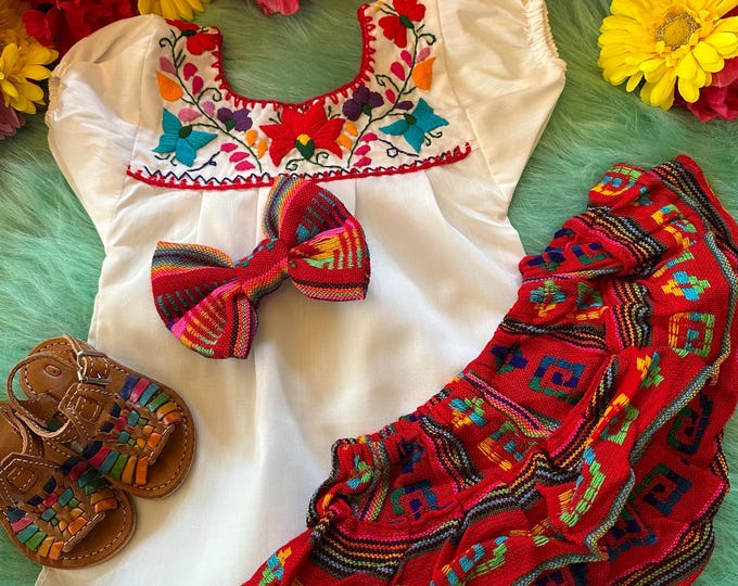 Baby and Toddler Mexican Oufits - baby huaraches  not included.
