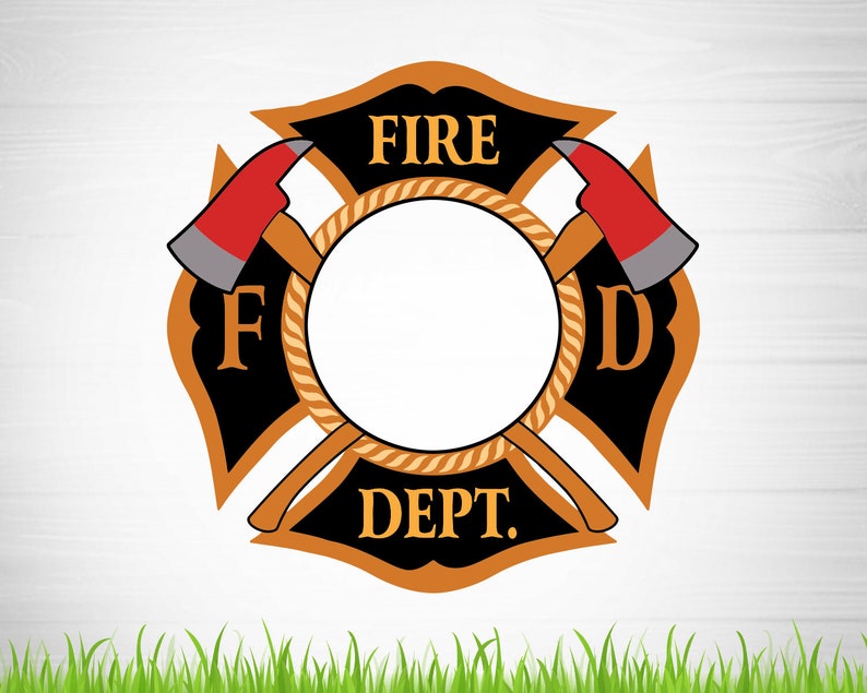 Download Firefighter monogram color svg file fire Svg Designs | Etsy