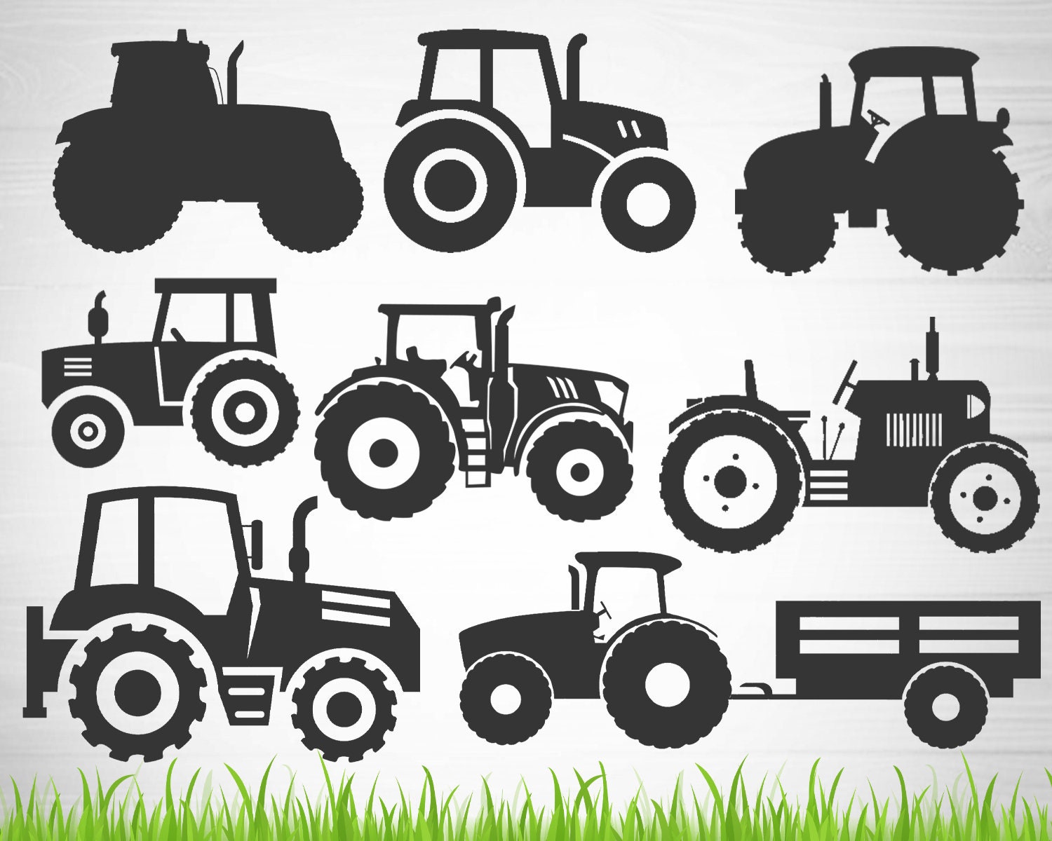 Tractor svg file farm cricut file farm life silhouette Etsy
