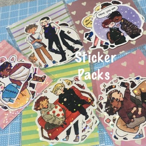 Hand-cut sticker pack