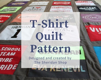 TShirt Quilt Pattern Memory Quilt from clothing