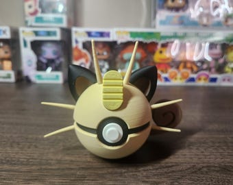 Meowth 3D Printed Monster Ball