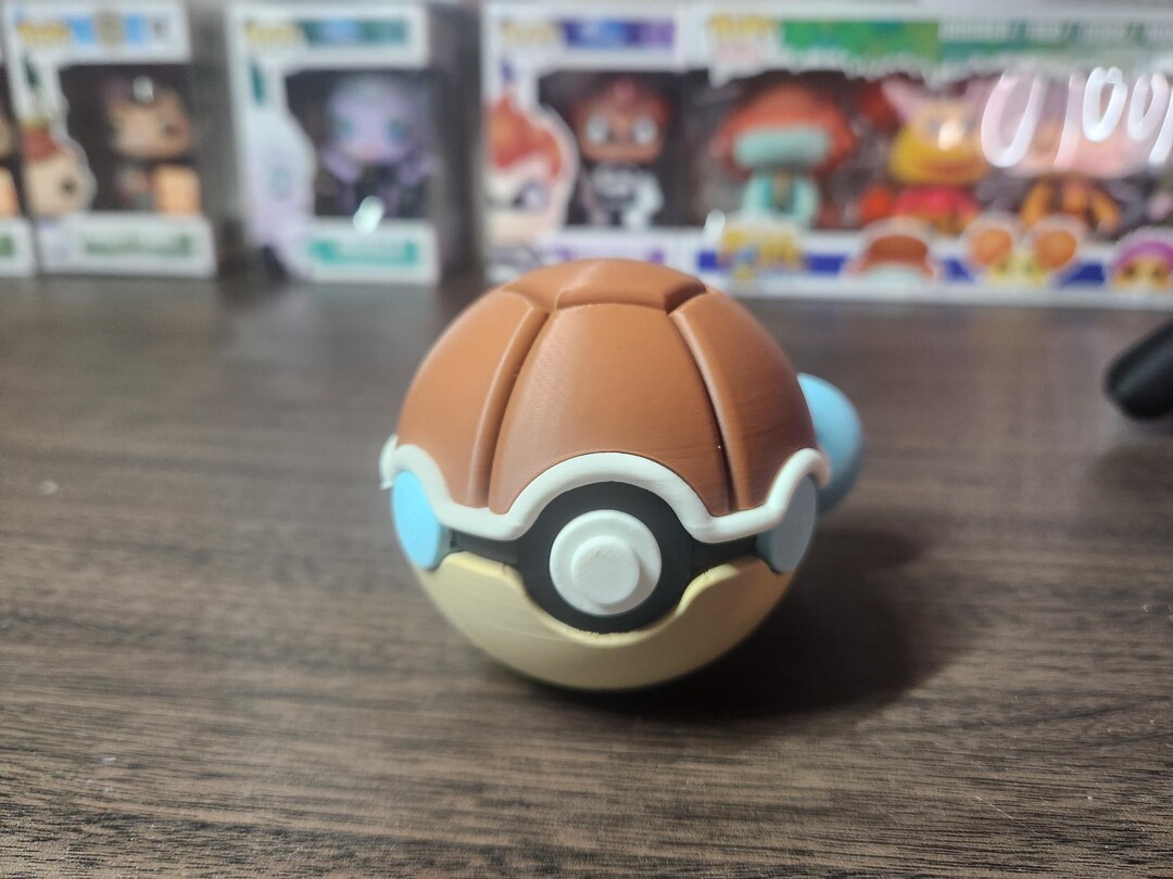 Squirtle 3D Printed Monster Ball - Etsy