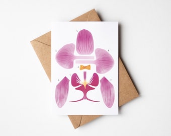 DIY Paper Orchid Flower Card | Mother's Day card