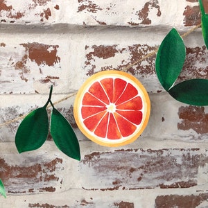 Orange Garland DIY Printable Paper Orange Citrus Fruit Winter Decoration Digital Download image 7