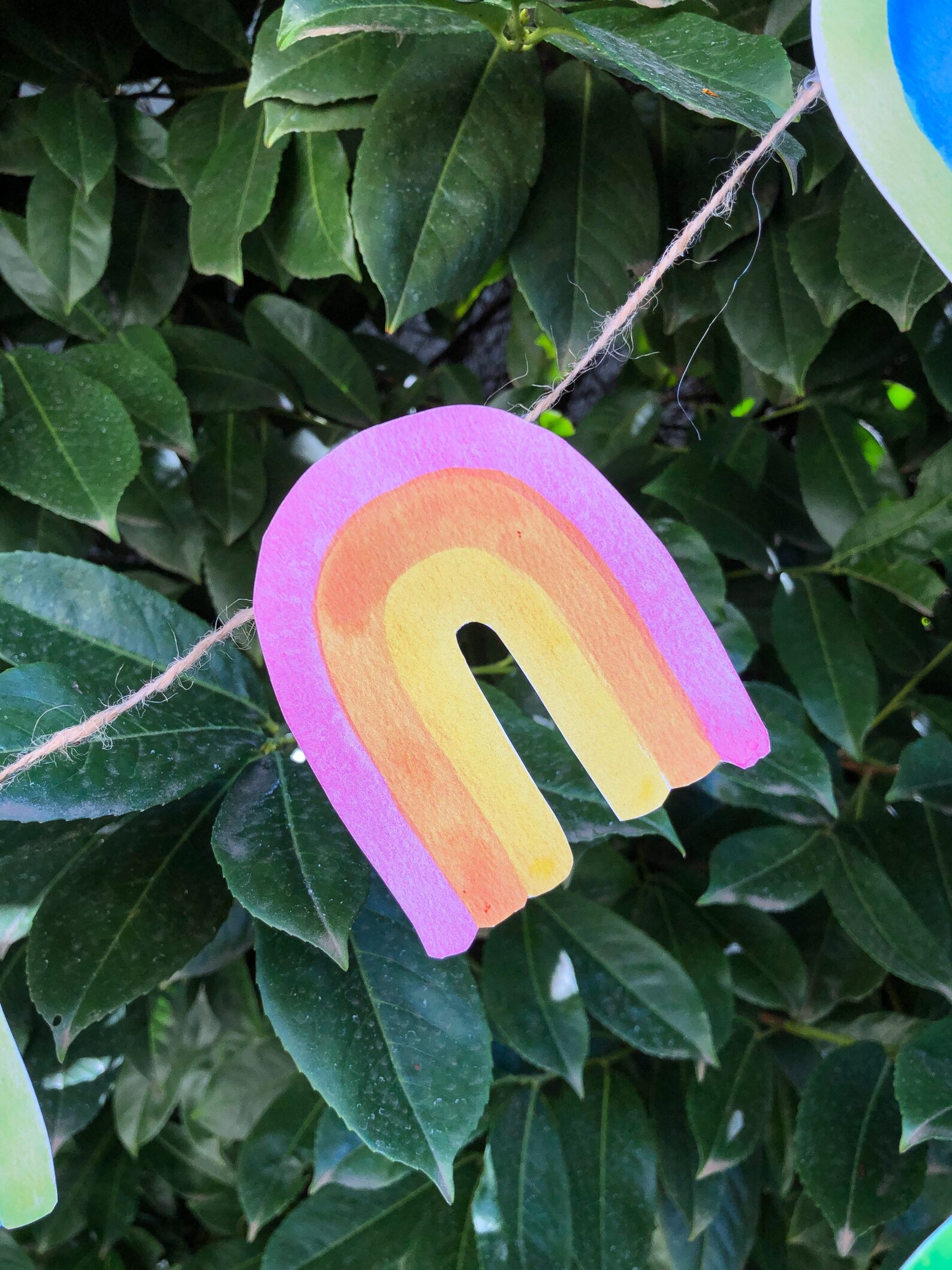 Rainbow Garland DIY in Pastel St. Patrick's Day Easter Etsy