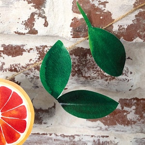 Orange Garland DIY Printable Paper Orange Citrus Fruit Winter Decoration Digital Download image 6