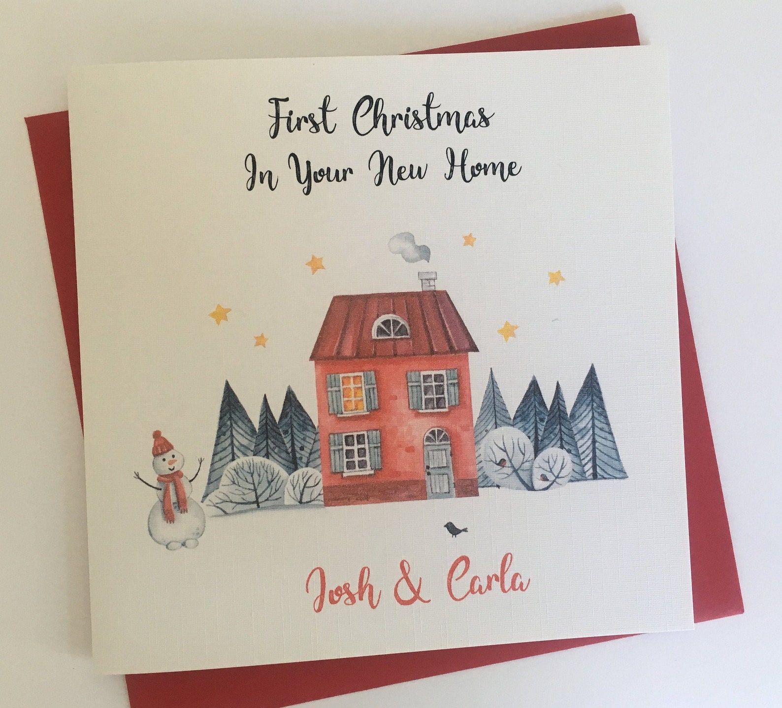 Personalised Christmas Card New Home First Christmas Christmas - Etsy