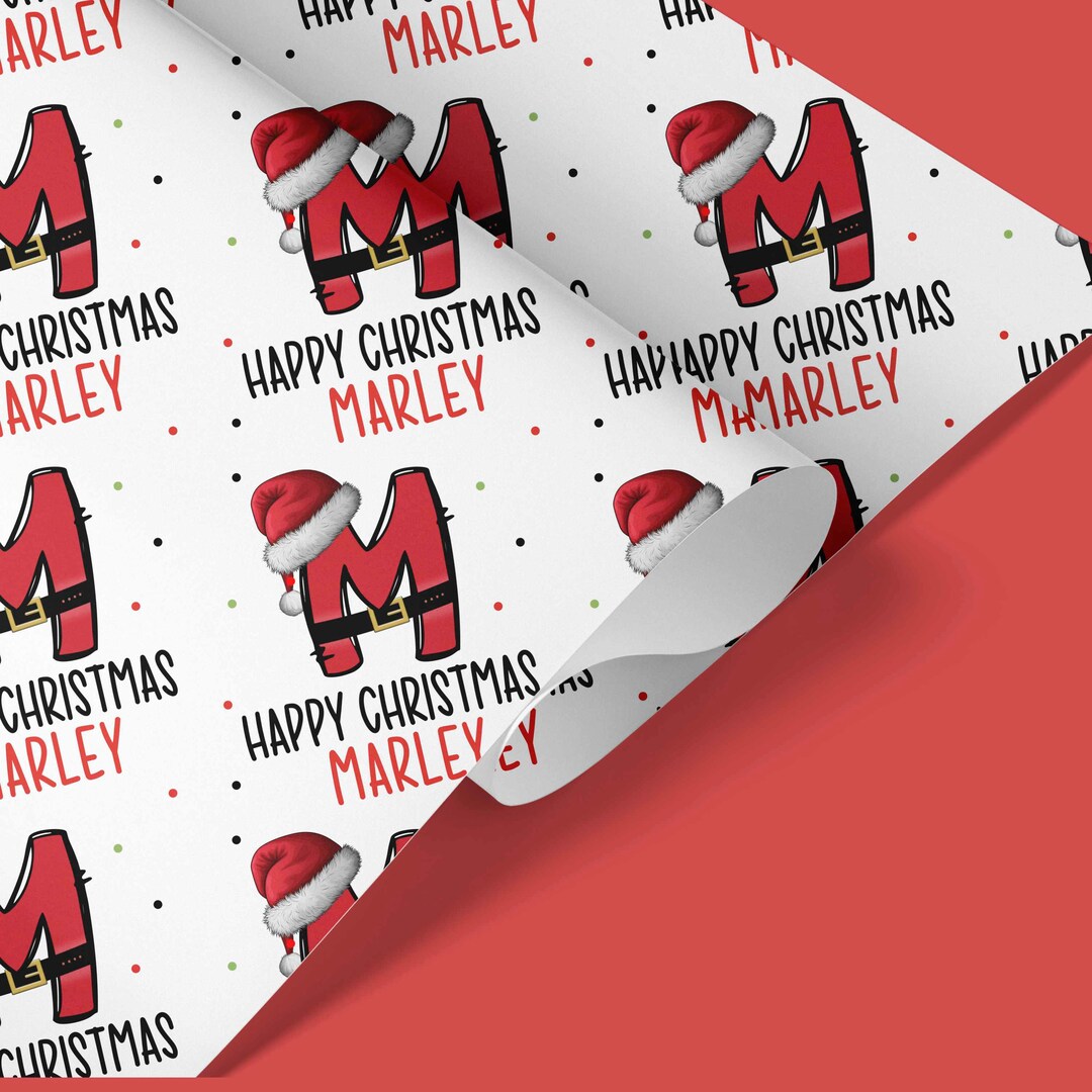 Personalised Gift Wrap Personalised Christmas Wrapping Paper