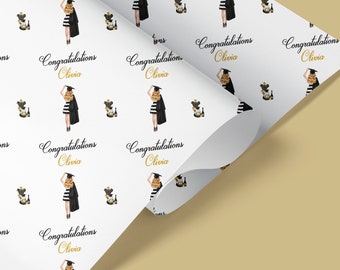 Personalised Gift Wrap / Personalised Graduation Wrapping Paper / Personalised Gift Wrap / Gift Wrap