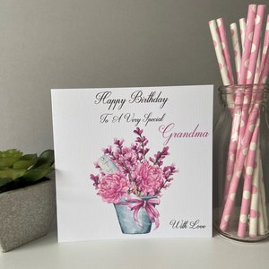 Personalised Female Birthday Card Gran Granny Aunt Mum Friend  50th 60th 70th 80th 90th