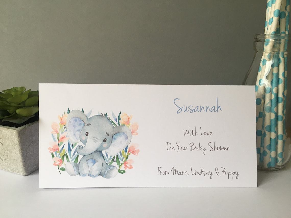 Personalised Baby Shower Gift Card Money Wallet Voucher Gift Etsy