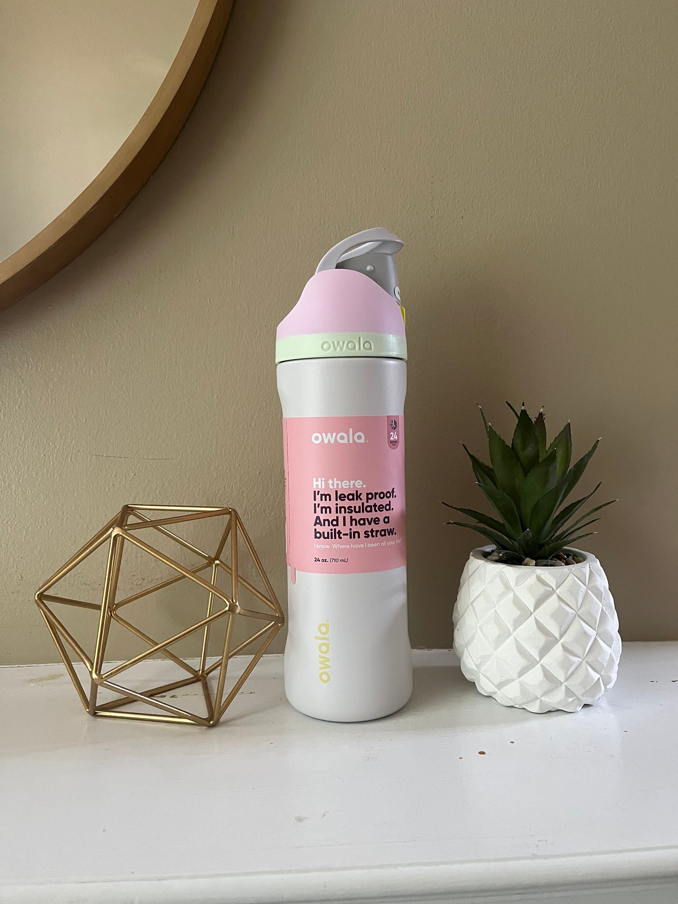 Insulated Water Bottles Owala 24 OZ FreeSip Stainless Steel Water