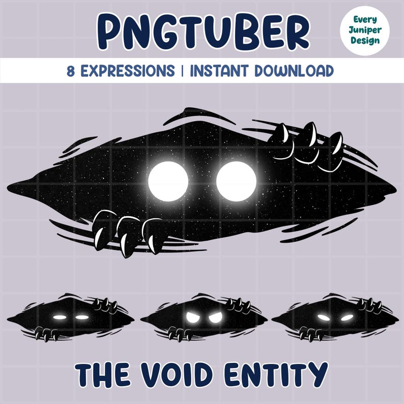 Void Pngtuber | Faceless Premade Vtuber Model | Animated PNG Tuber ...