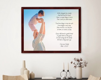 Walk With Me Daddy, Gift For Husband , Personalized Father’s Day Gift, Gift For Dad, First Father’s Day , Birthday Gift For Dad, New Father
