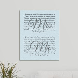 Custom wedding vows, Canvas vows, Print Art, His and Hers vowses, Wedding vows canvas, Wedding vows ,  Wrapped canvas vows , vows on canvas