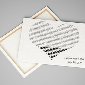 Any text canvas, Heart shaped lyrics, Any Song Lyrics, Heart Lyrics Wall Art, Typography Heart, Gallery Wrapped Canvas, Wedding Song Lyrics