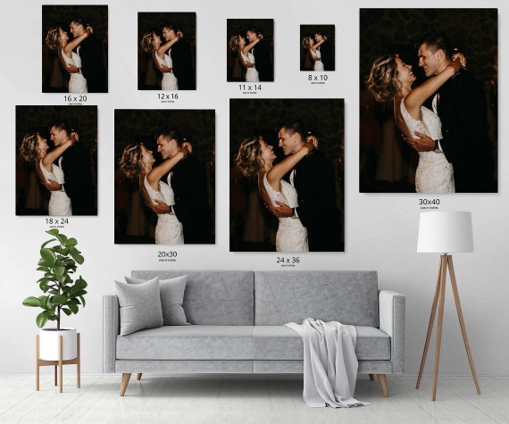  Picture Wall Art Your Photo on Custom Canvas Gallery Wrapped 8  x 10 Vertical Print Stretched over Standard Wooden Frame: Posters & Prints