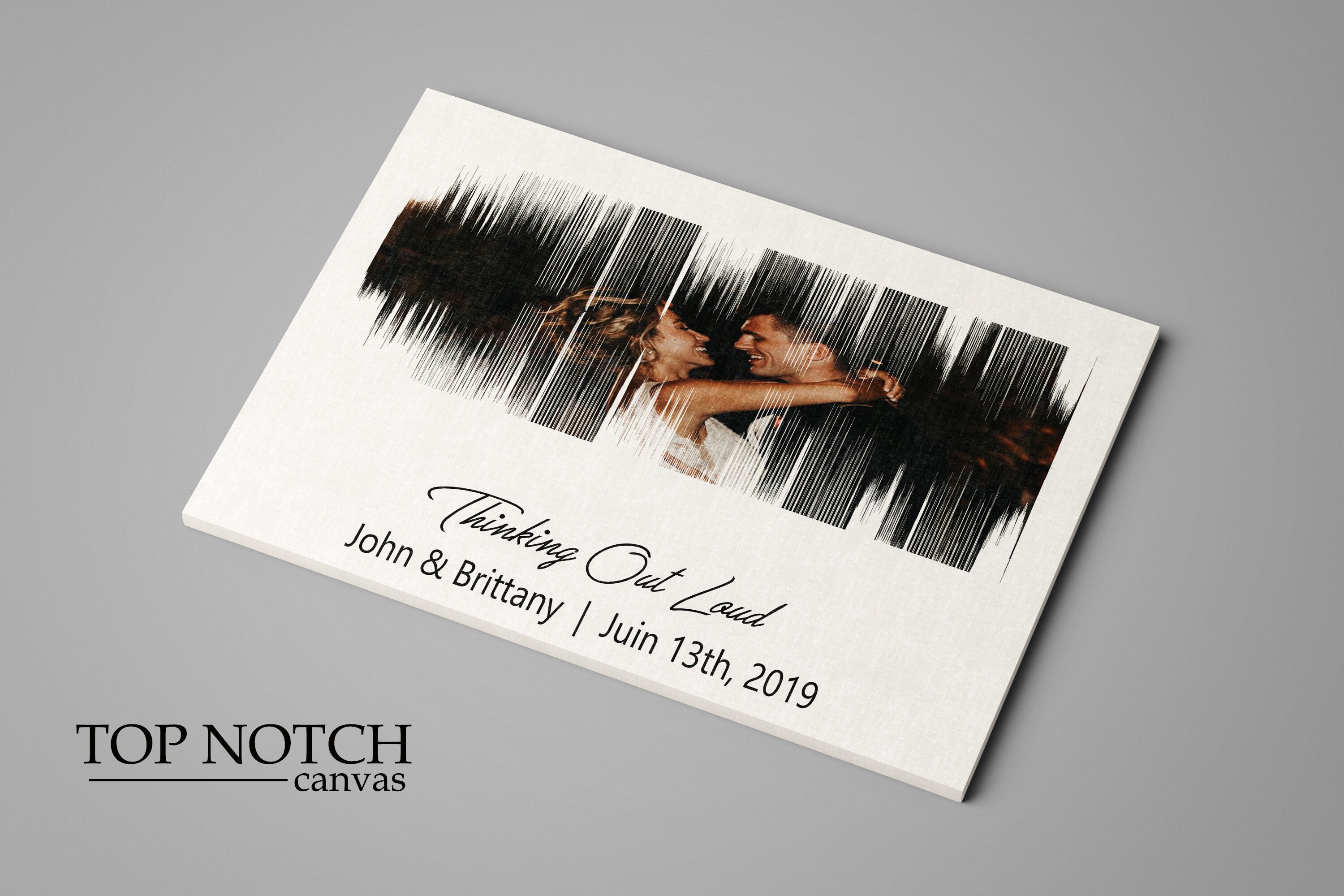 Picture on a Sound Wave, Custom Sound Wave Art Gift, Voice Art, Song ...