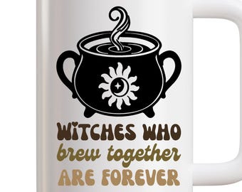 Die Cut Vinyl Decal Pack - 'Witches Who Brew Together Are Forever'