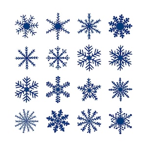Custom Designed Die Cut Vinyl Snowflake Decals - Outdoor Snowflake Decals