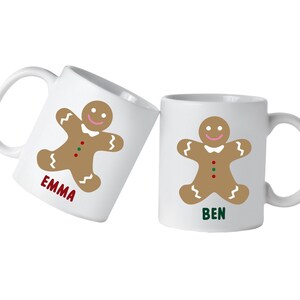 Custom Gingerbread Decals For Mugs , Winde Glasses, Crafts - DIY Christmas / Holiday Crafts