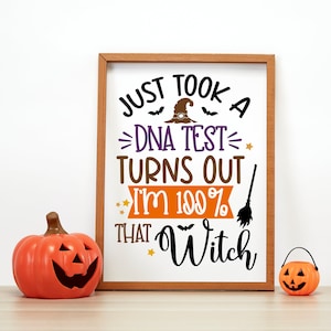 I&#39;m 100% That Witch Vinyl Decal - Halloween Decor