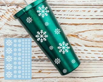 Dye Cut Vinyl Mini Snowflake Decal Pack For Cups, Tumblers, Mugs, -  Car Decal, Truck Decal, Laptop Decal