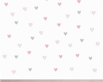 Heart Wall Decals: Die Cut Vinyl Decor