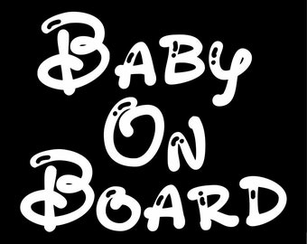 Disney Baby On Board Etsy Disney Baby On Board Etsy