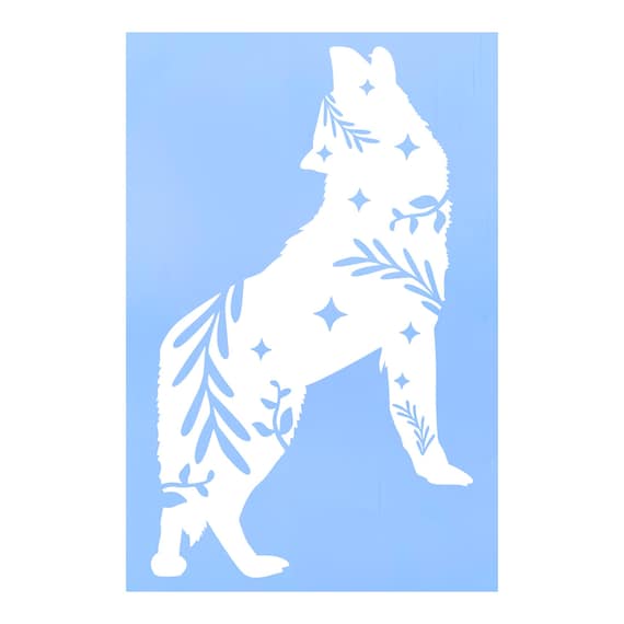 Lot De 2 Autocollants De Voiture Loup Solitaire Autocollants