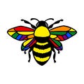 Bee Proud Pride Sticker Decal