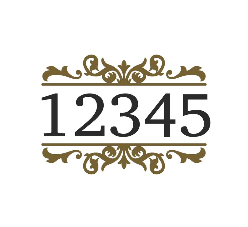 Die Cut Vinyl Waterproof Address Decal for Windows, Siding, Wood - Etsy