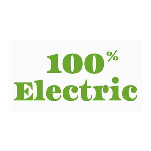100% Electric Vinyl Decal - Car/Truck Waterproof Sticker