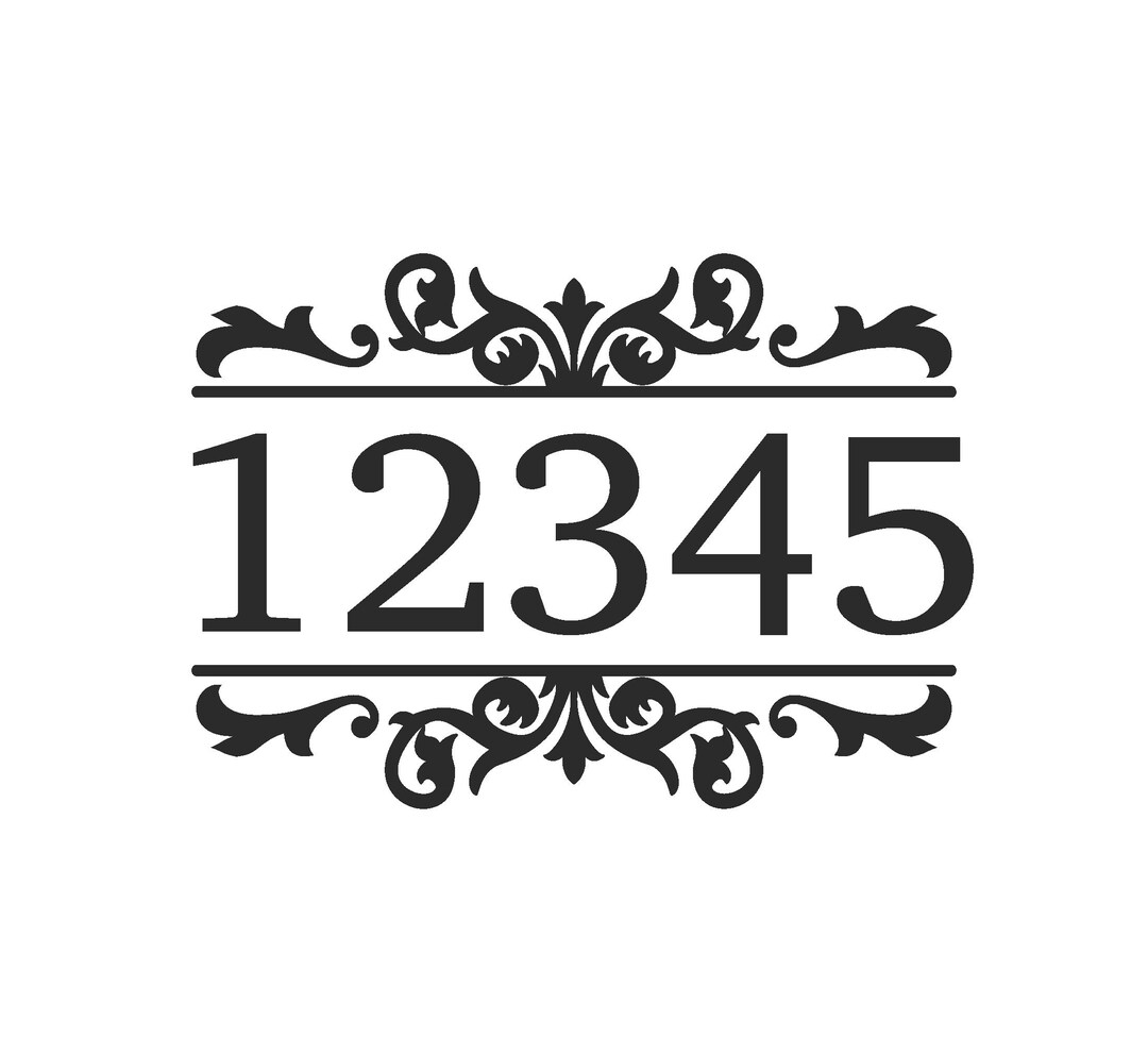 Die Cut Vinyl Waterproof Address Decal for Windows, Siding, Wood - Etsy