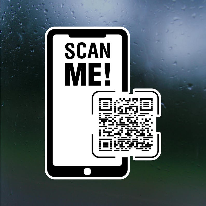 Create Your Own Waterproof QR Code Decal Sticker(s) - Etsy