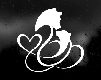 Die Cut Vinyl Decal - Mama Bear Love