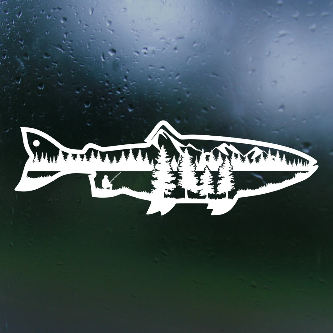 Dye Cut Vinyl Custom Fish Scene Decal Car Decal, Truck Decal, Tackle ...
