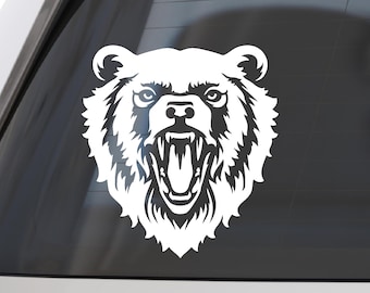 Roaring Bear Vinyl Aufkleber: Wasserfester Auto-, LKW-, Laptop-Dekor