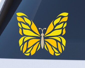 Butterfly Vinyl Decal: Waterproof Car/Laptop Sticker